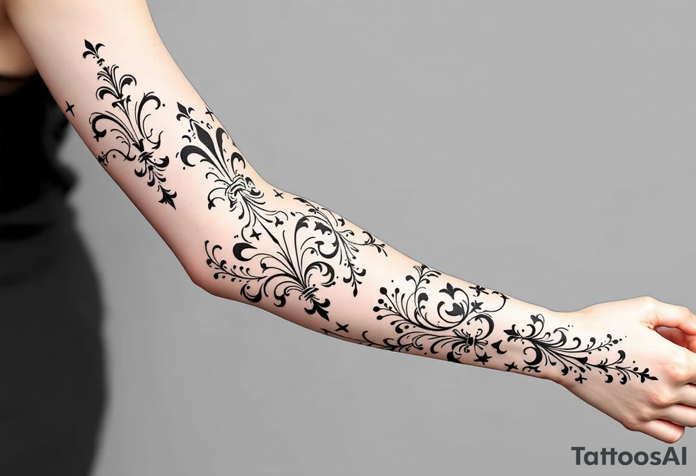 fleurs de lis tattoo idea