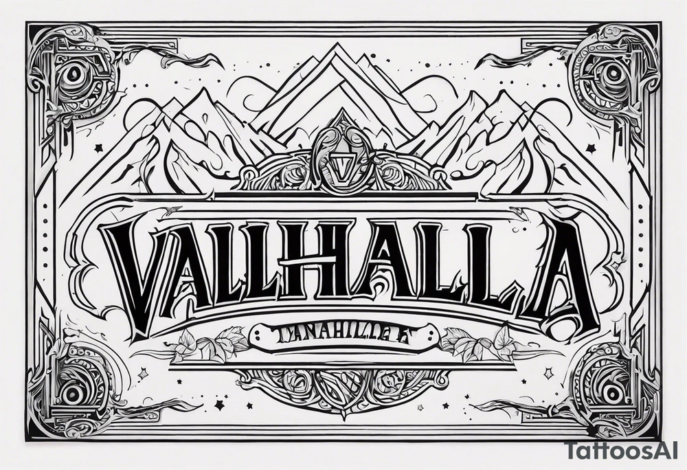 Valhalla mist tattoo idea