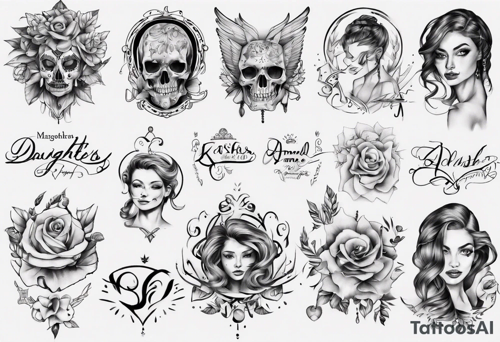 Daughters name tattoo idea