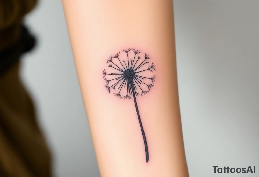 Dandelion real 
with shadows tattoo idea