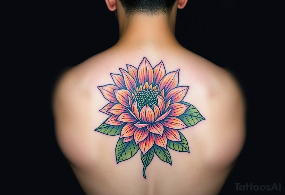 Sunflower, peony, cherry blossom, lotus, Delilah’s tattoo idea