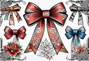 Sexy bows tattoo idea