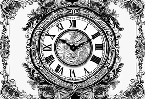 black digital clocks with time 22:22 tattoo idea