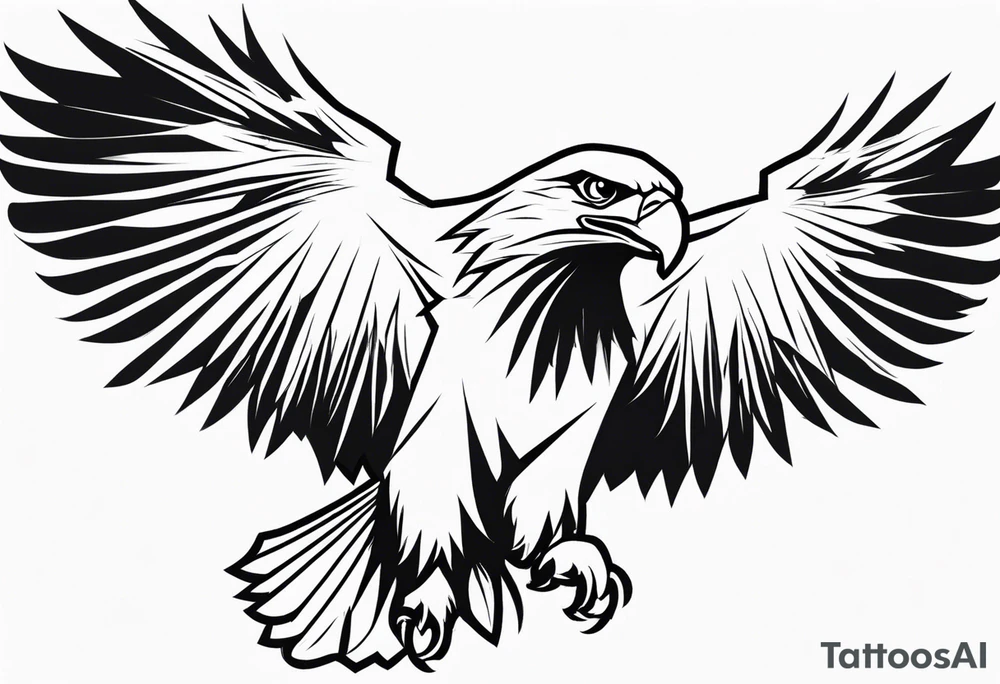 eagle figthing tattoo idea