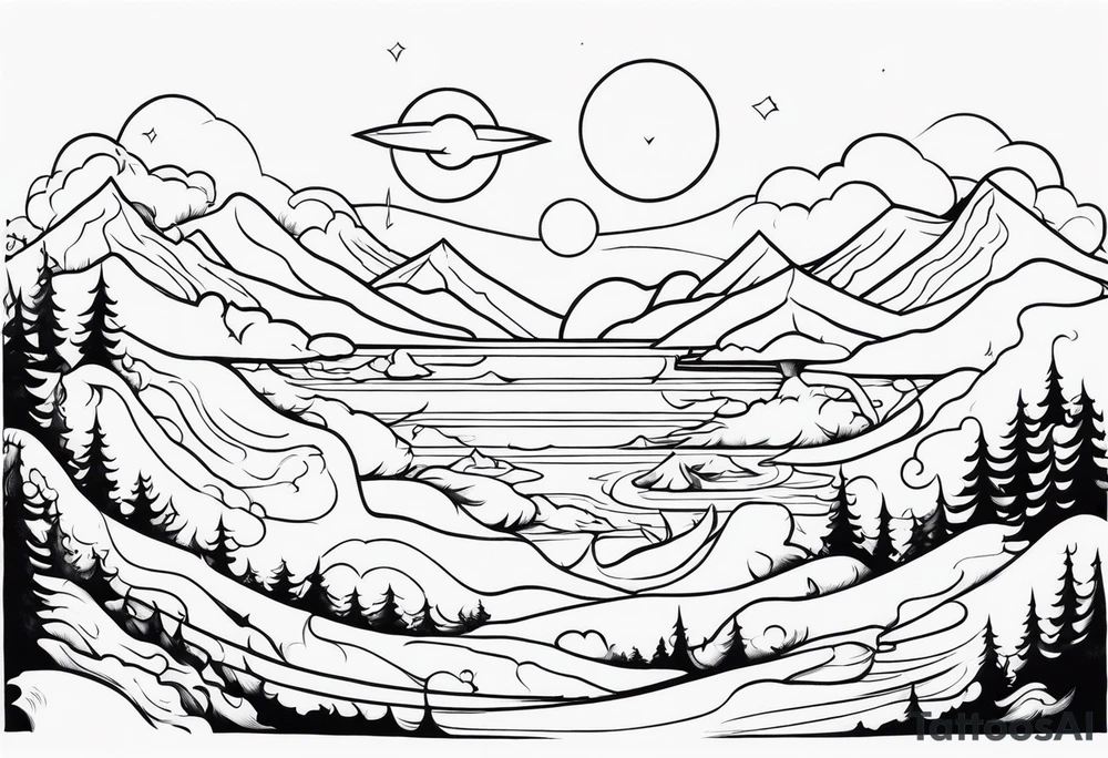 Hellscape tattoo idea