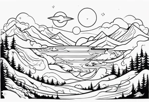 Hellscape tattoo idea