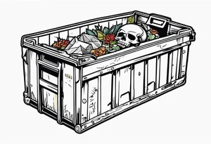 Dead hooker in a dumpster tattoo idea