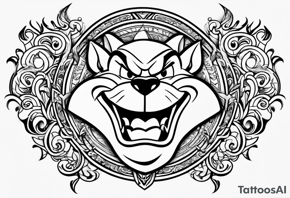The looney tunes character taz tattoo idea