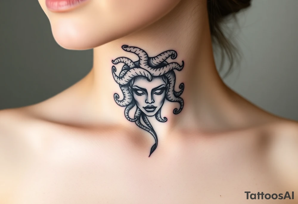 Small Medusa tattoo idea