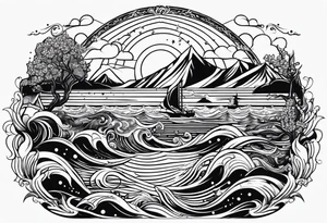 Aquarius sign tattoo idea