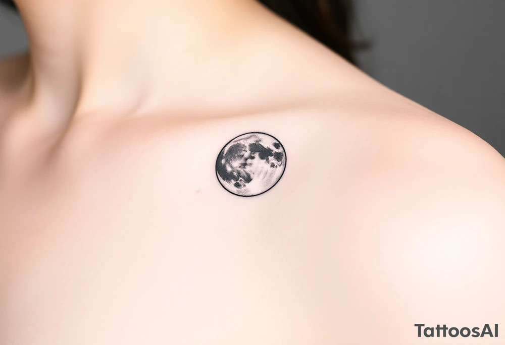 The moon tattoo idea