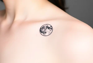 The moon tattoo idea