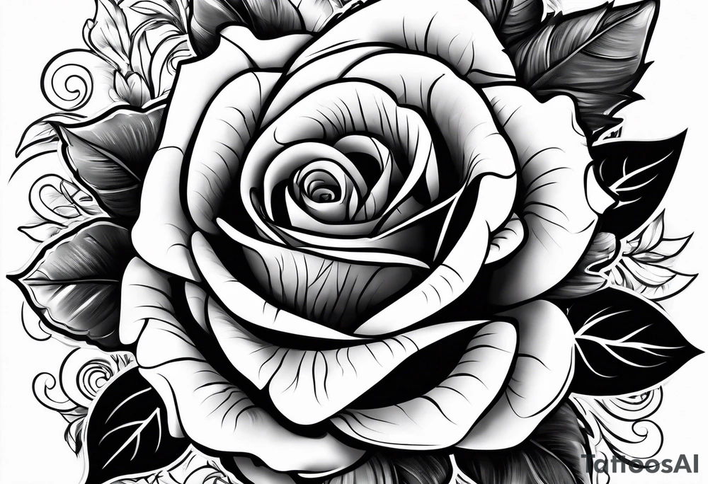 alley rose tattoo idea