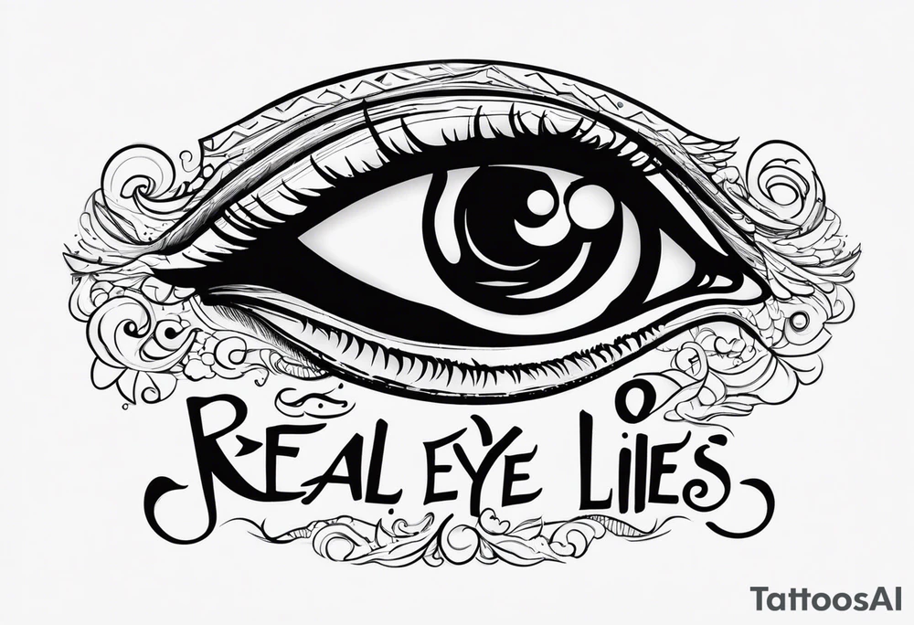 Real eyes
Realize
Real Lies tattoo idea