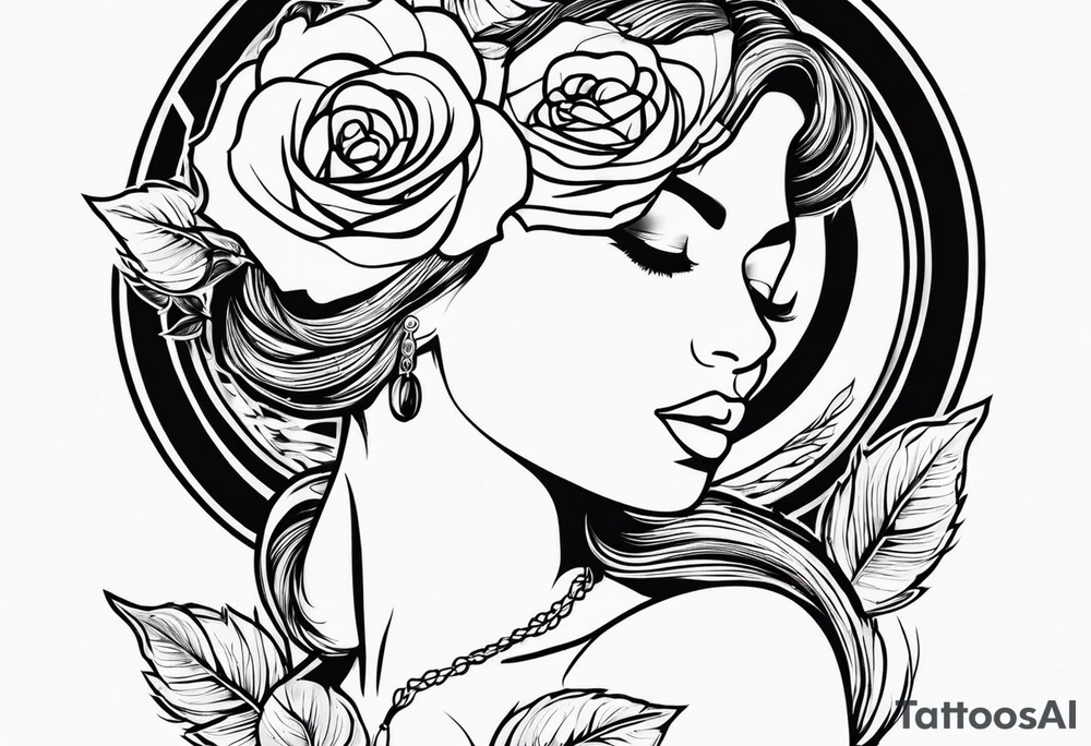 Jasmina with a rose tattoo idea