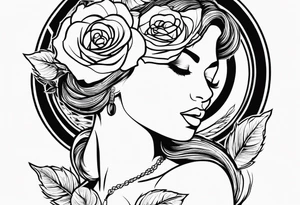 Jasmina with a rose tattoo idea
