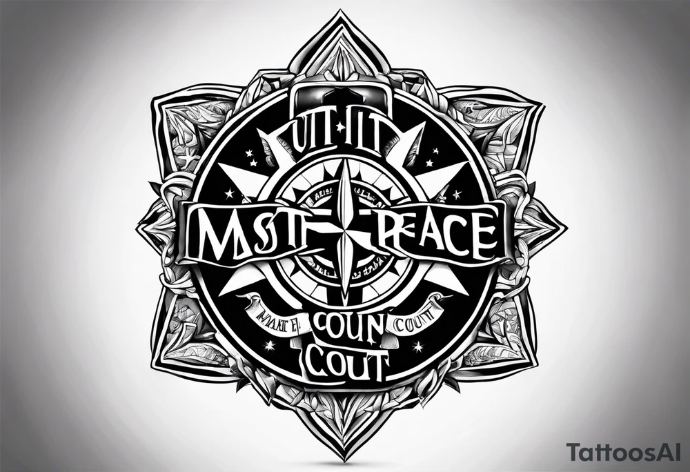 Star of Life with the slogan make every second count tattoo idea