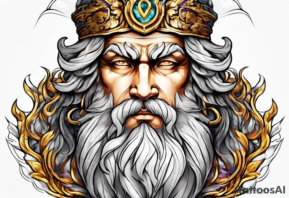 Zeus god tattoo idea