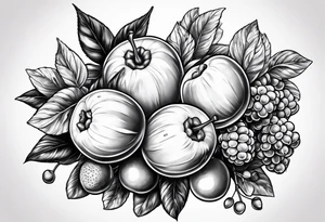 gum gum fruit tattoo idea