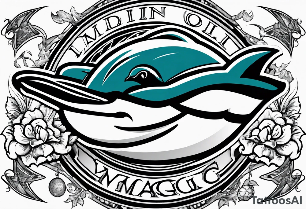 Miami Dolphins, Orlando Magic, New York Yankees, uva tattoo idea