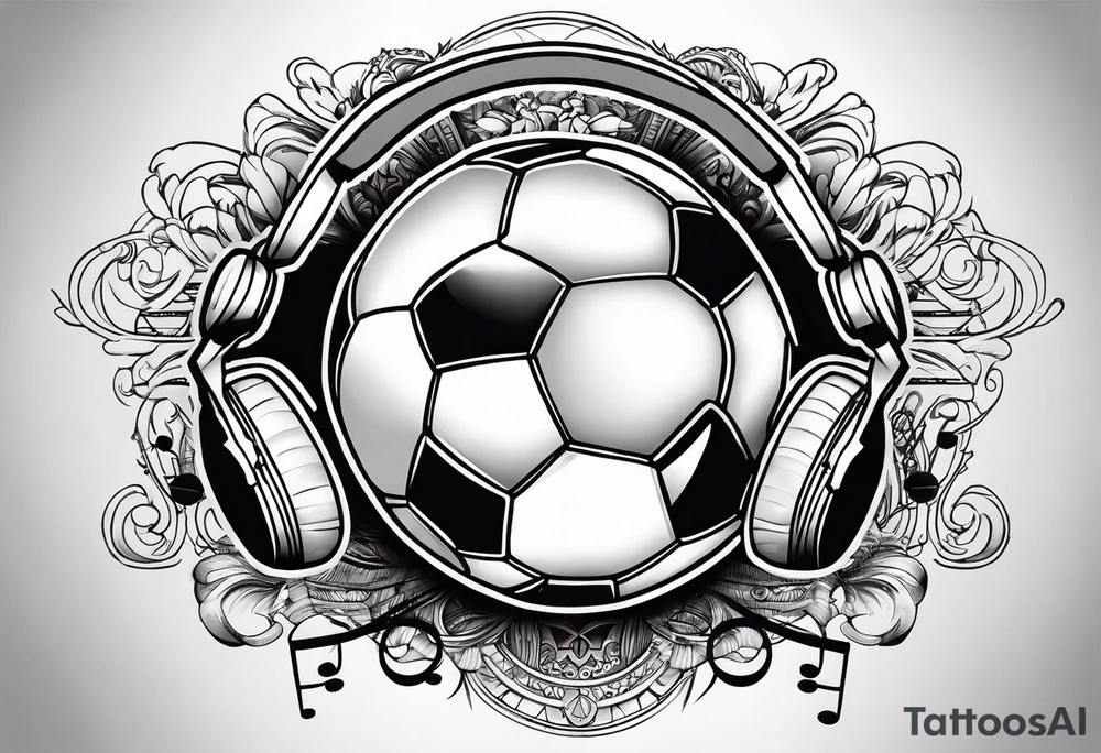 Music, god, art, family, football tattoo idea