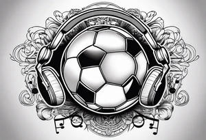 Music, god, art, family, football tattoo idea