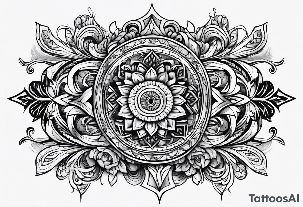wood tattoo idea