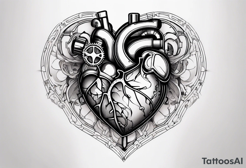 Mechanical Heart tattoo idea
