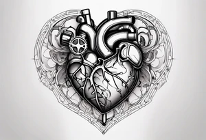 Mechanical Heart tattoo idea