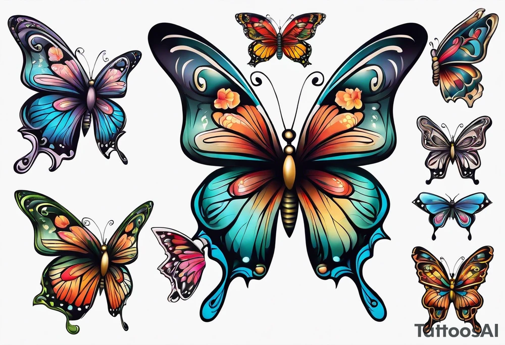 Butterfly tattoo idea