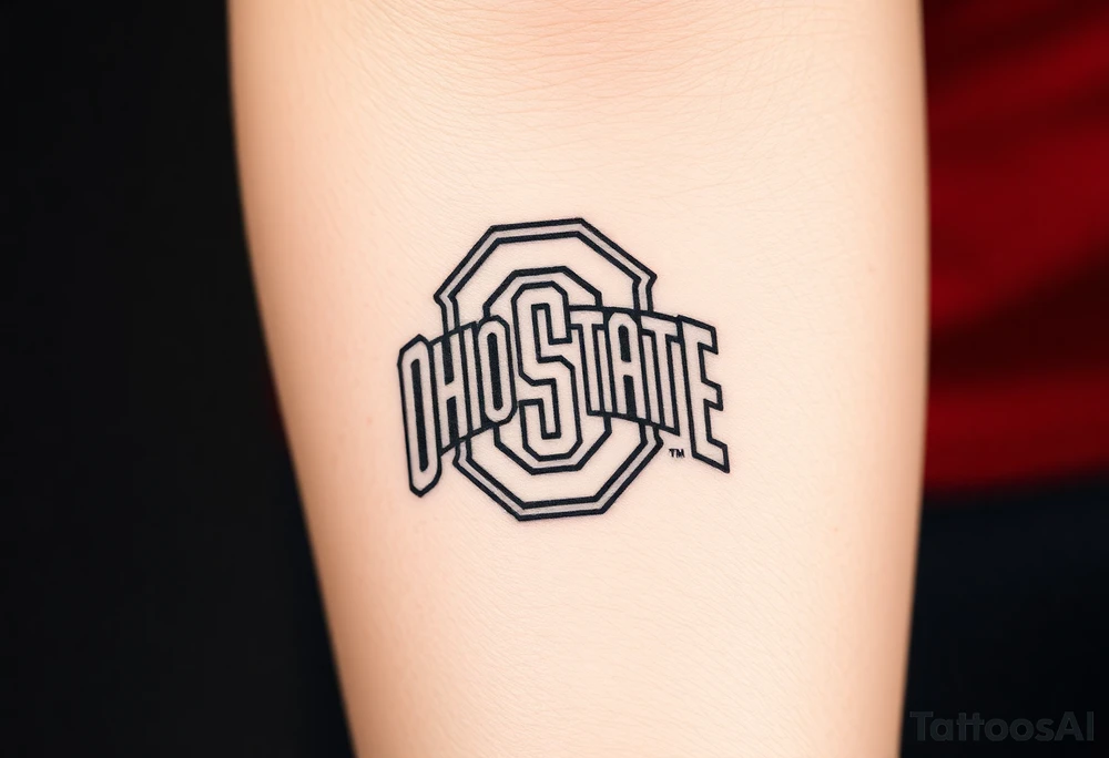 Ohio state  buckeye football tattoo idea