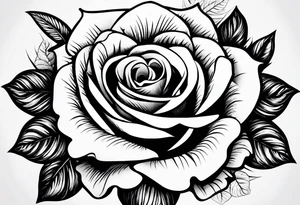 I have heart black style on my shoulder, and i need something around my heart maybe its will be rose tattoo idea