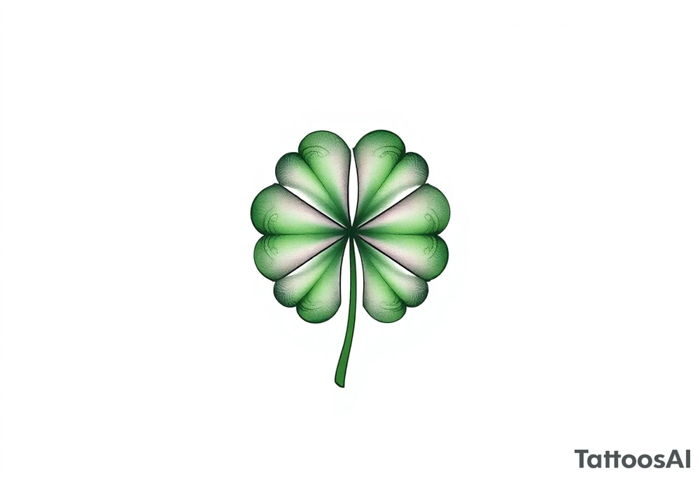 4-leaf clover tattoo idea