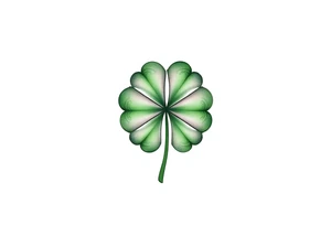 4-leaf clover tattoo idea