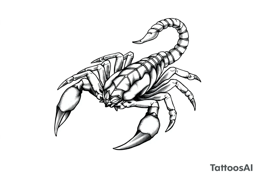 Scorpion Japanese style tattoo idea