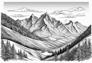 Bergpanorama, Himmelstreppe, herz tattoo idea