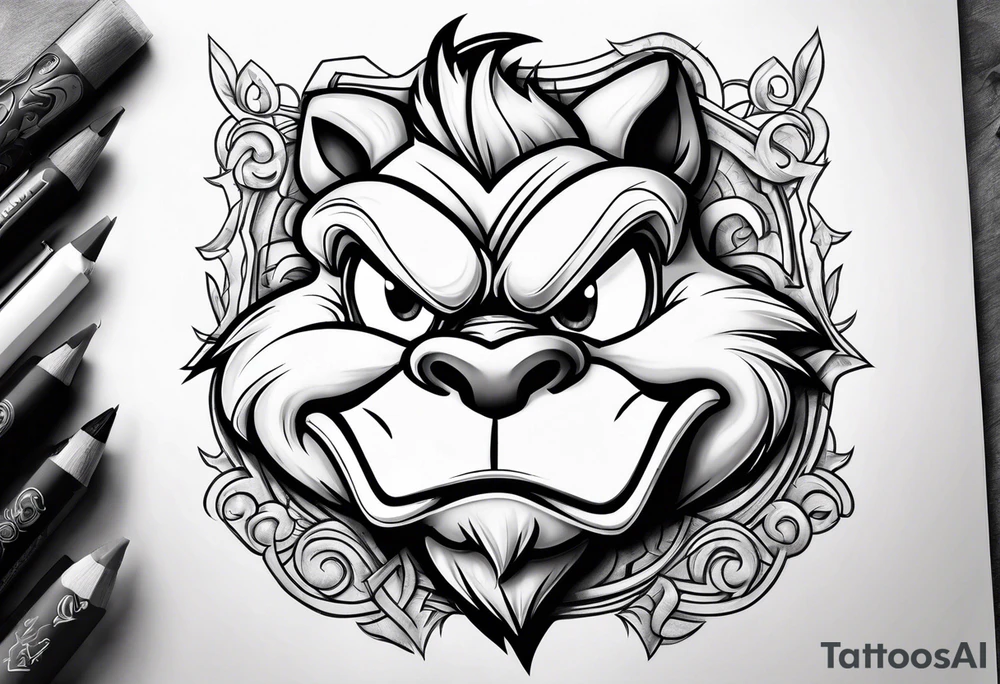 The looney tunes character taz tattoo idea
