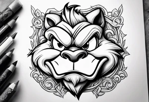 The looney tunes character taz tattoo idea