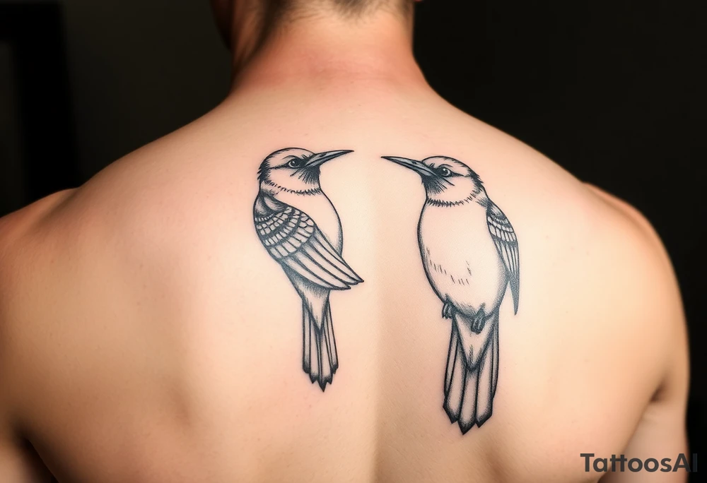 Two birds tattoo idea
