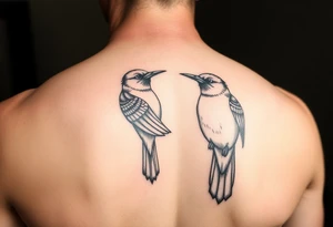 Two birds tattoo idea