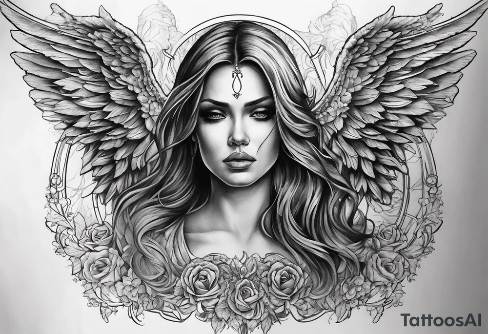 angel of death tattoo idea