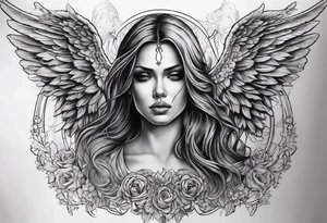 angel of death tattoo idea