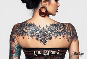 JULLIANE with fonts tattoo idea