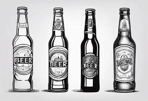 A BEER BOOTLE tattoo idea