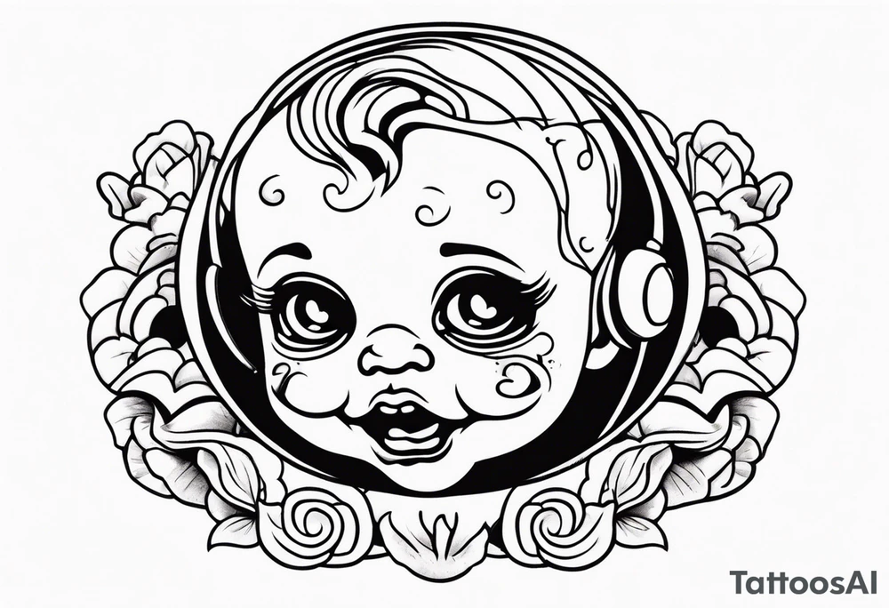 dead baby tattoo idea