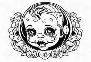 dead baby tattoo idea