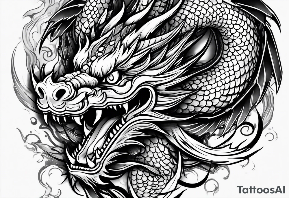 Chinese dragon tattoo idea