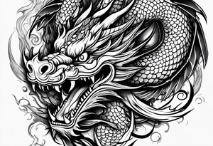 Chinese dragon tattoo idea