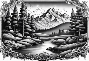 Tennessee landscape tattoo idea