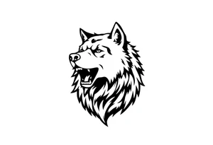 husky tattoo idea